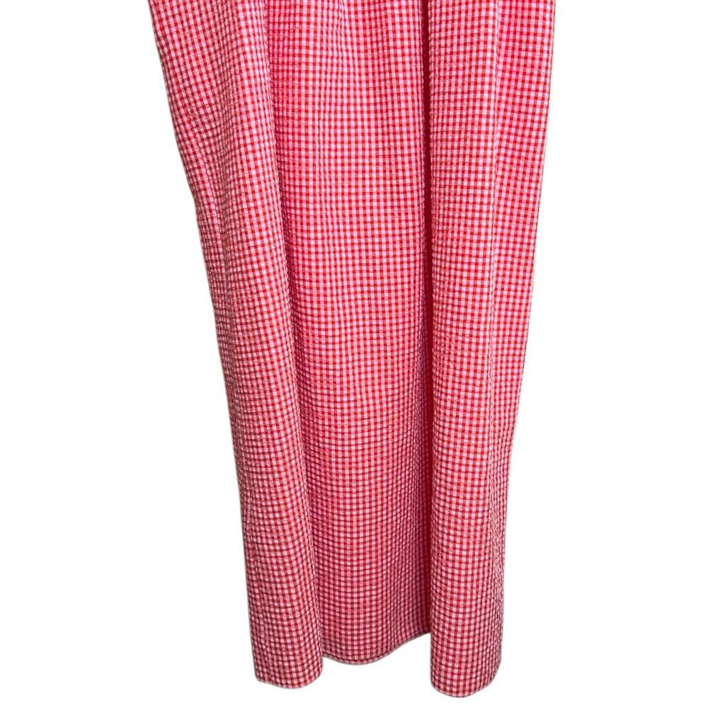 Nobody’s Child Women's ‘Kylie’ Midi Smock Dress Gingham Red/Pink Size UK 10 US 6 - Picture 6 of 12